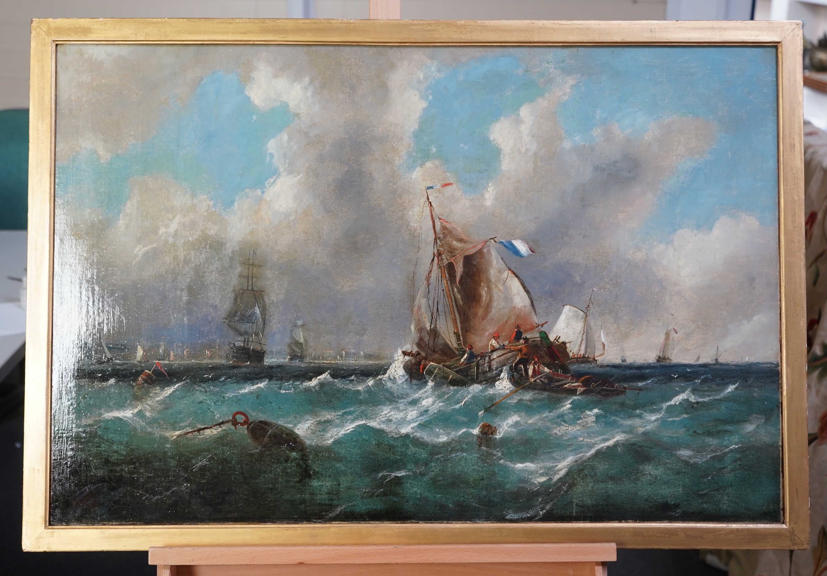 John Collier, 1850-1934, Shipping off the coast